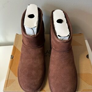 Brown Suede Ankle Boots